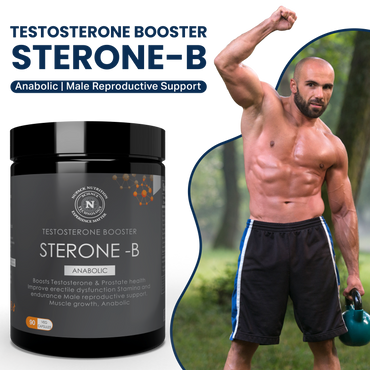 NUPACK Sterone-B Testosterone Booster | Muscle, Stamina & Prostate Support | 90 Veg Capsules