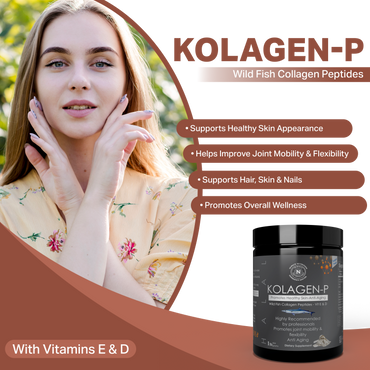 NUPACK KOLAGEN-P Wild Fish Collagen Peptides with Vitamins C, D & E | Skin & Joint Support