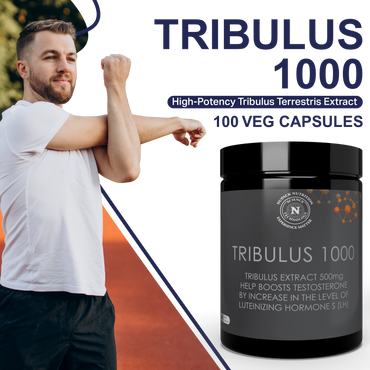 NUPACK Tribulus 1000 Testosterone Booster 500mg | Strength & Stamina | 100 Veg Caps