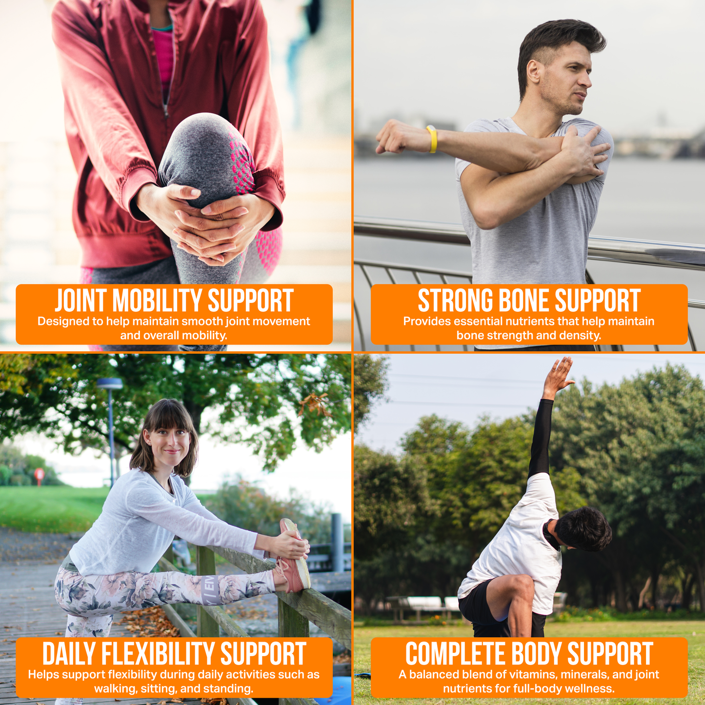 NUPACK Bone & Joint Support Supplement with Glucosamine, MSM, Collagen & Vitamin D3 | 120 Veg Capsules