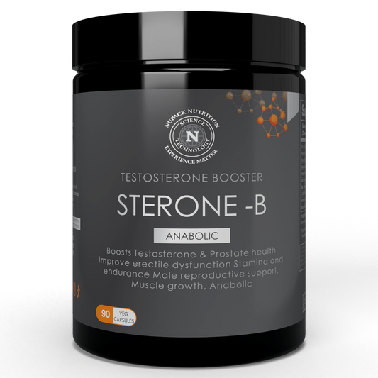 NUPACK Sterone-B Testosterone Booster | Muscle, Stamina & Prostate Support | 90 Veg Capsules