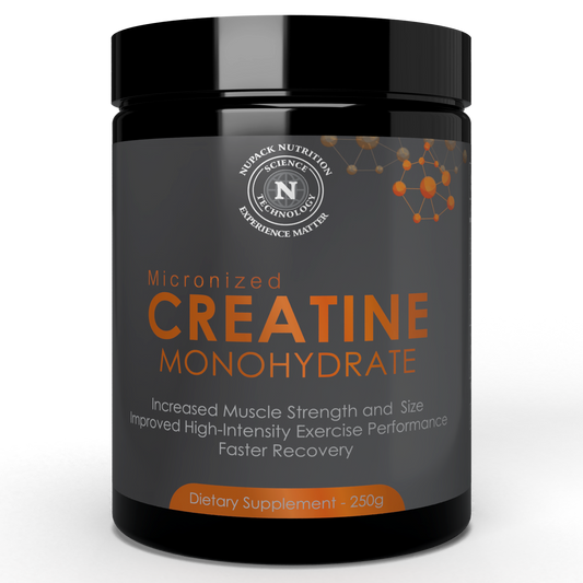 NUPACK Micronized Creatine Monohydrate 250g | 3g Per Serving for Muscle Strength