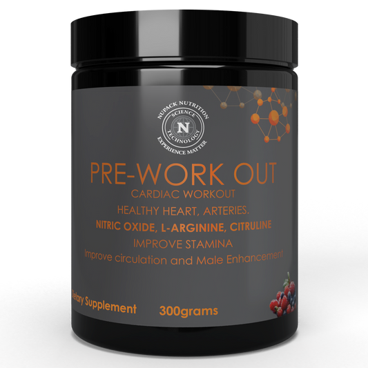 NUPACK Berry Blast Pre-Workout Powder | Energy, Stamina, Nitric Oxide Support | 300g